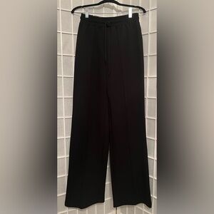 JLUXLABEL High Rise Wide Leg Pintuck Ponte Pants, Black Wide-Leg Trousers NWT